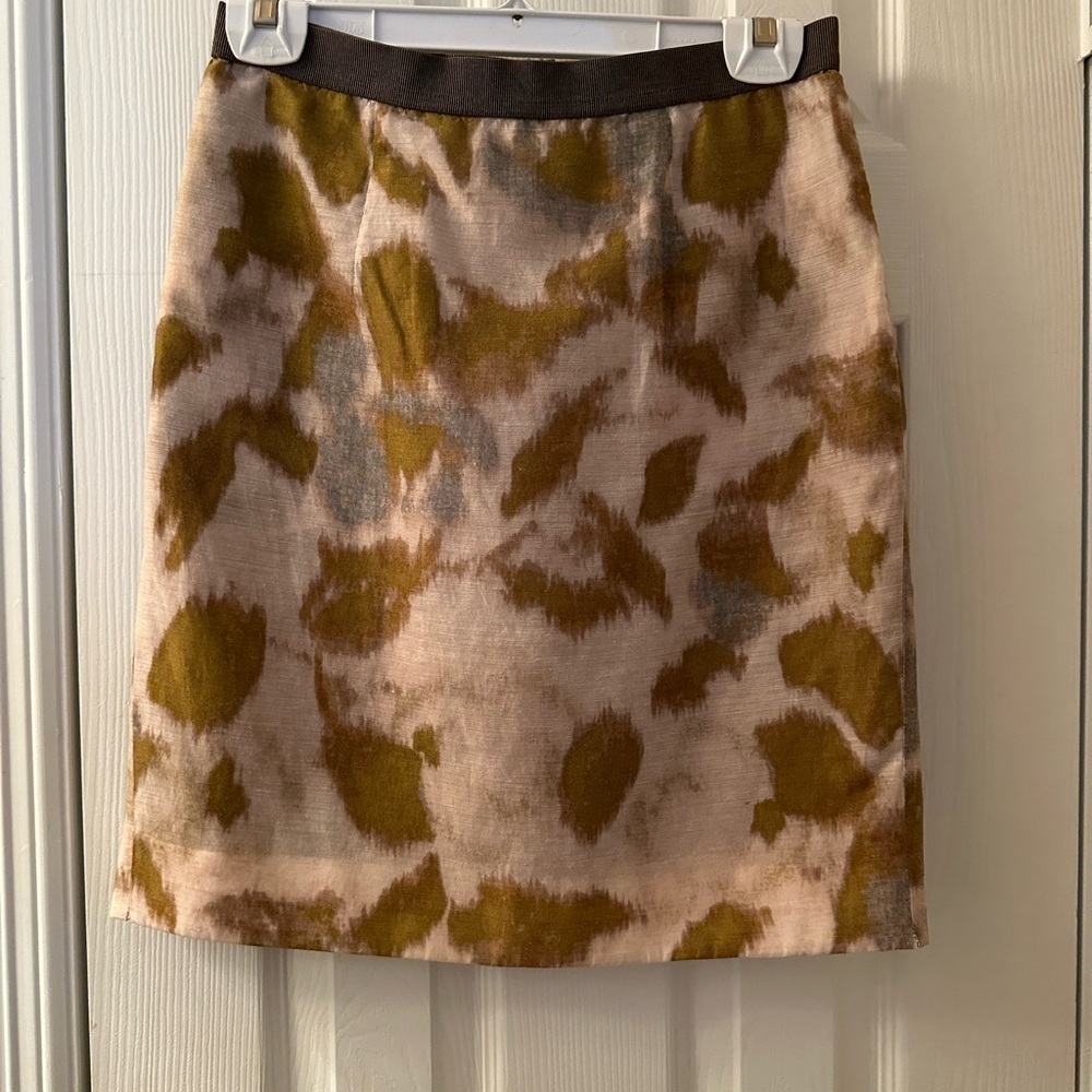 Loft Stylish Brown and Tan Skirt